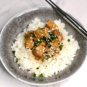 Poulet caramélisé au gingembre