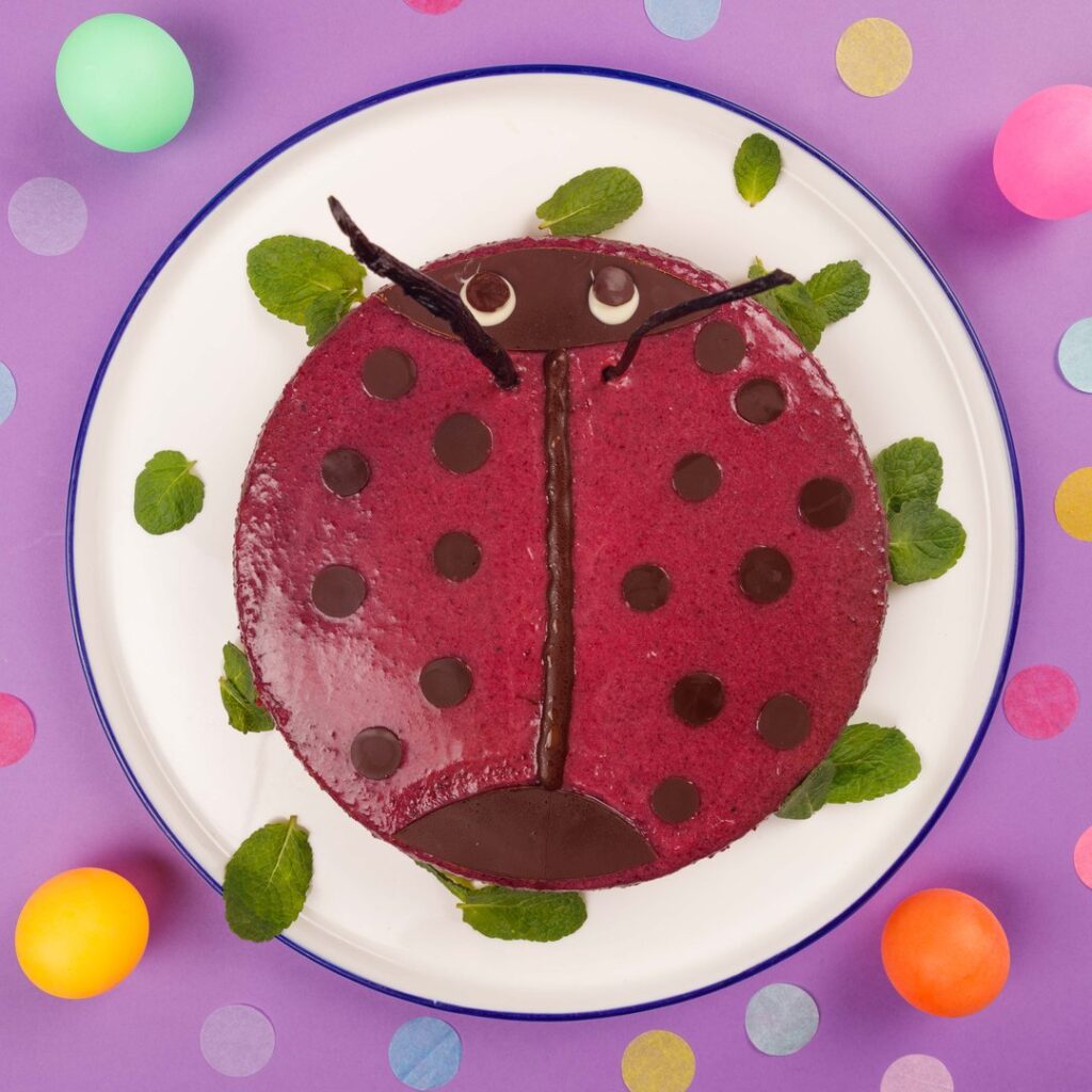 Le gâteau coccinelle à la betterave