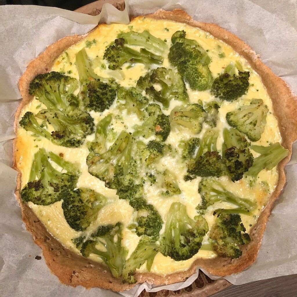 Tarte brocolis-bacon