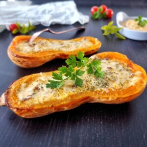 Butternut farcie façon quiche lorraine