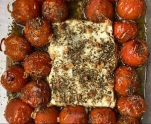 Pâtes à la feta et aux tomates cerises