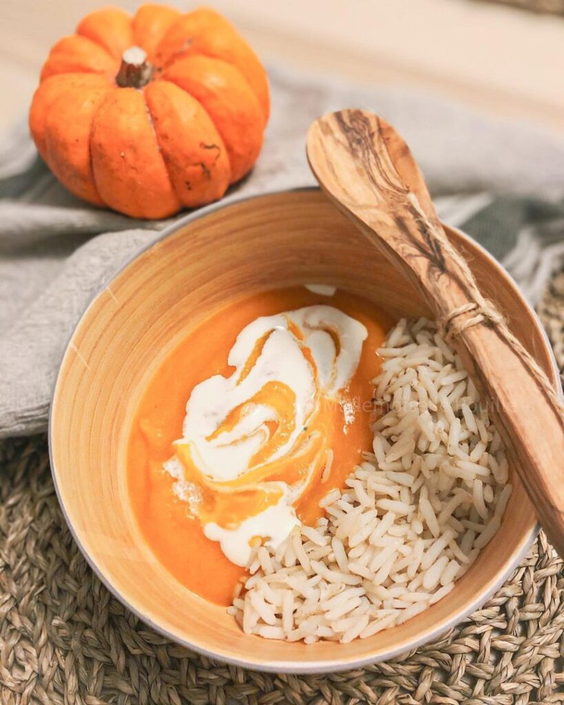 Velouté butternut – carottes – patate douce