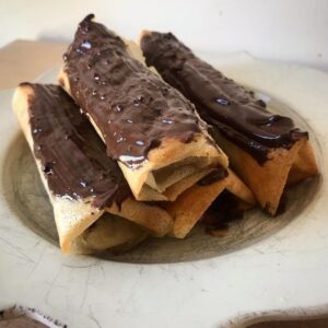 Nems banane-chocolat