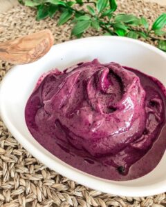 Nice cream myrtilles