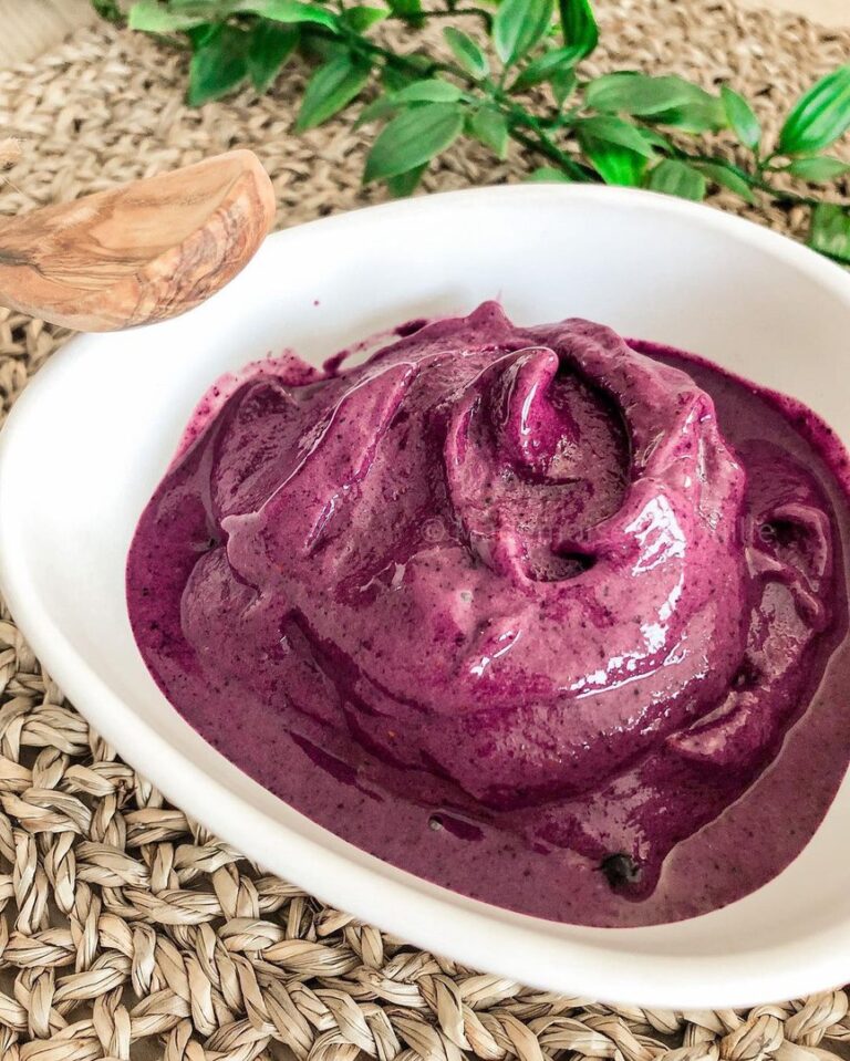 Nice cream myrtilles