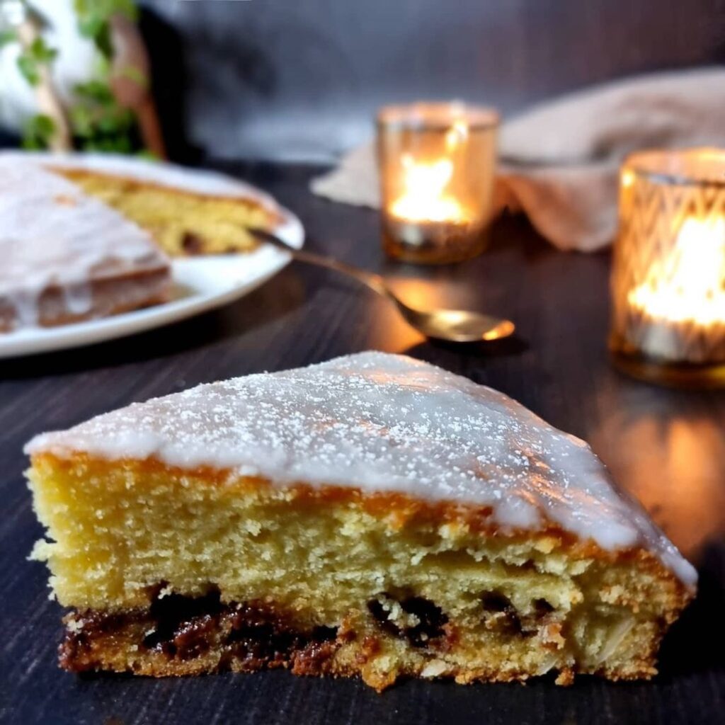 Gâteau à la crème amandes et chocolat