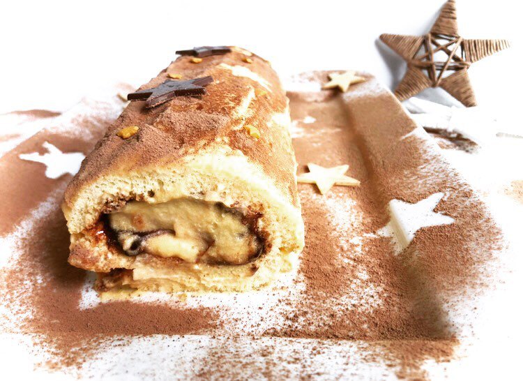 Bûche tiramisu au Nutella