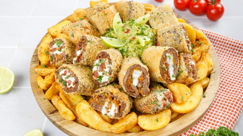 Crispy Cheeseburger Appetizer Rolls