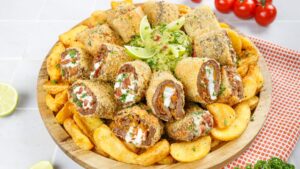 Crispy Cheeseburger Appetizer Rolls