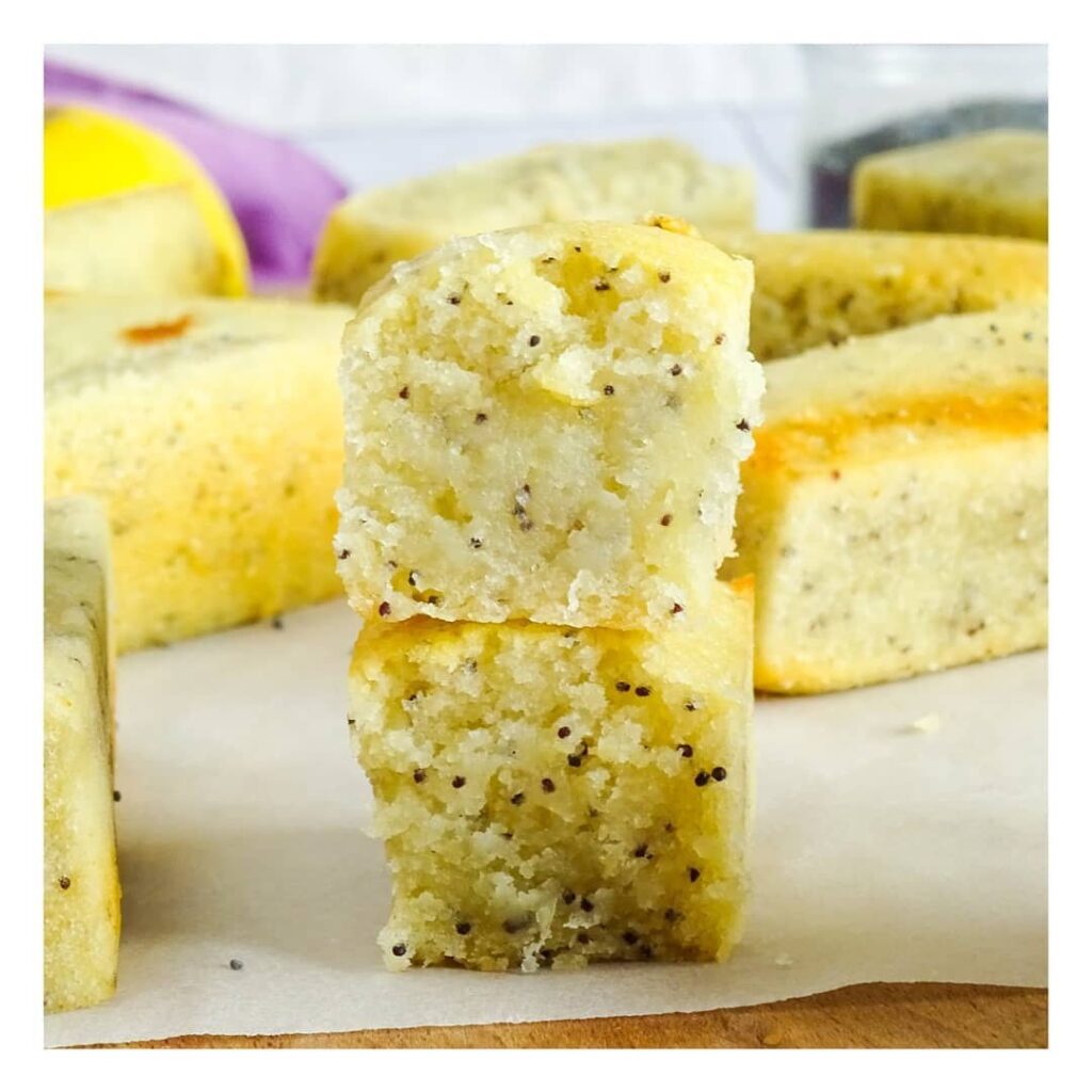 Financiers citron – graines de pavot