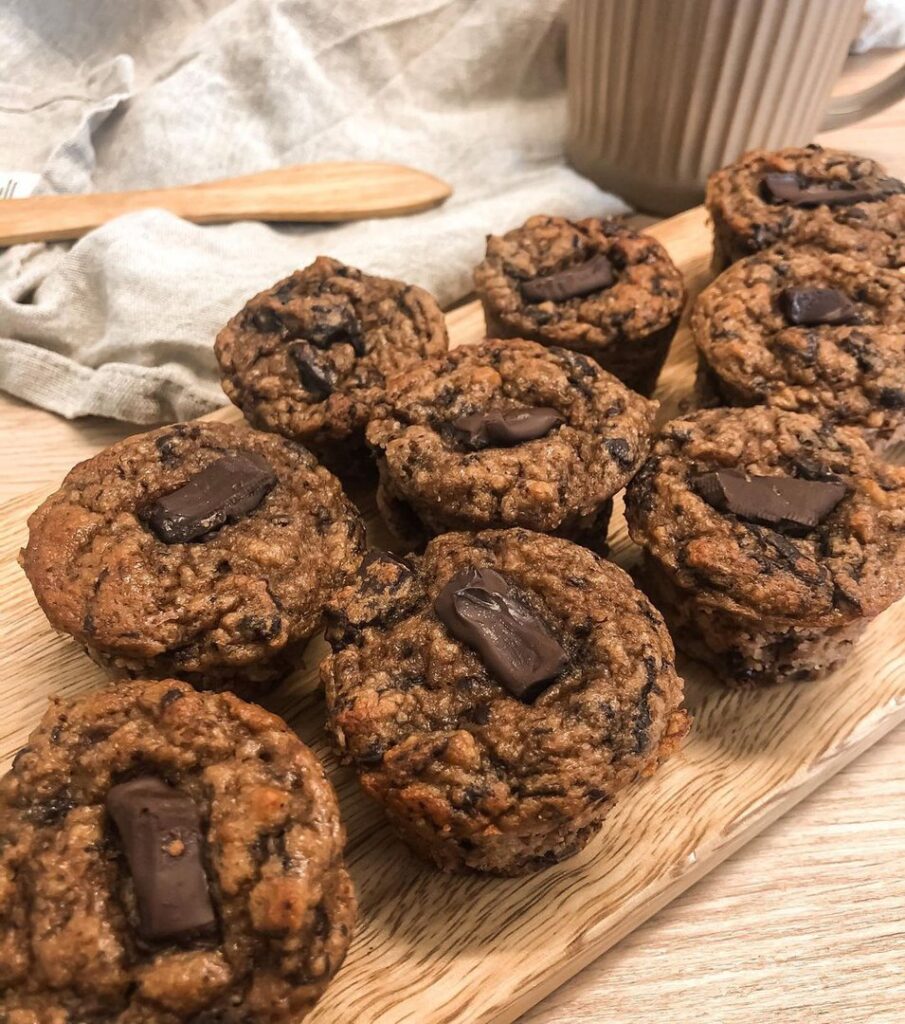 Muffins express banane chocolat