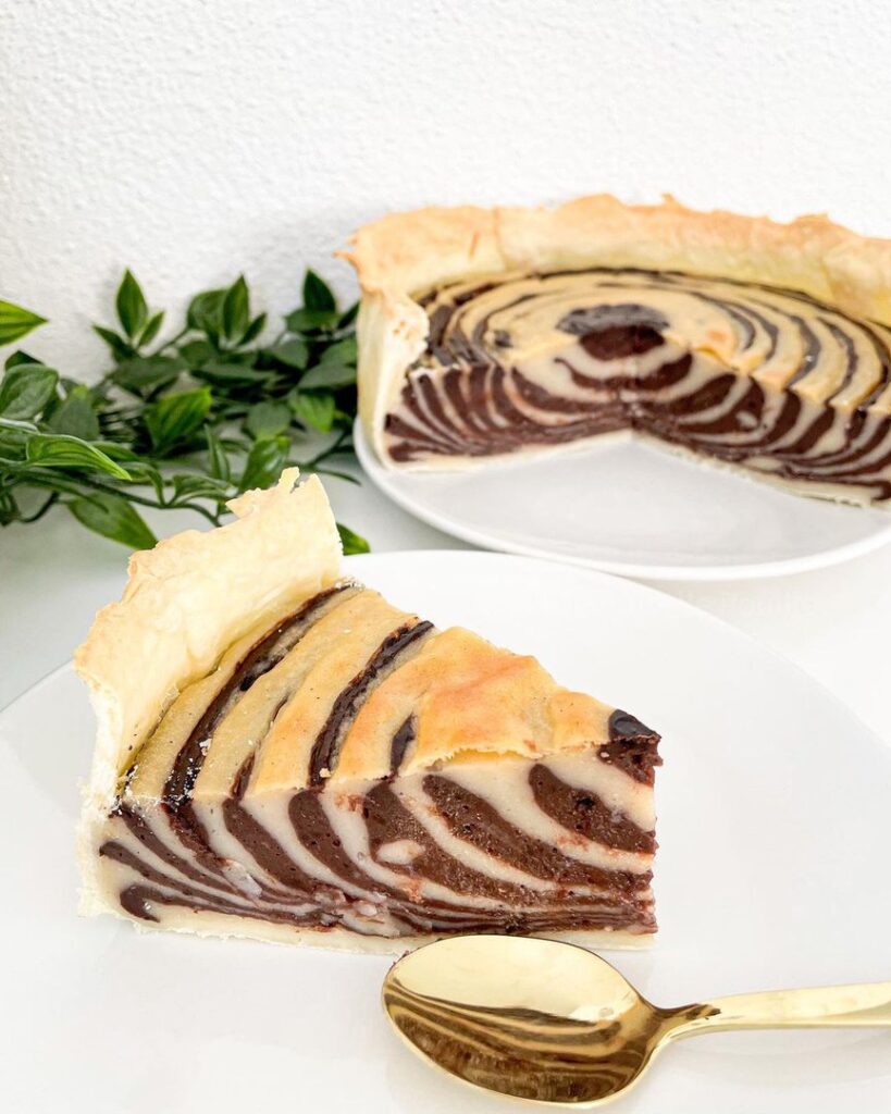 Flan zébré