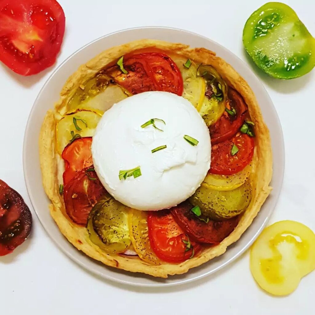 Tarte tomates et burratta