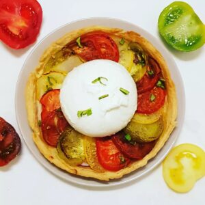 Tarte tomates et burratta