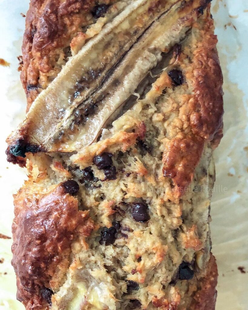 Banana bread aux flocons d&rsquo;avoine
