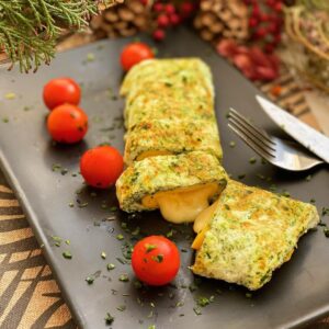 Omelette au fromage fondant