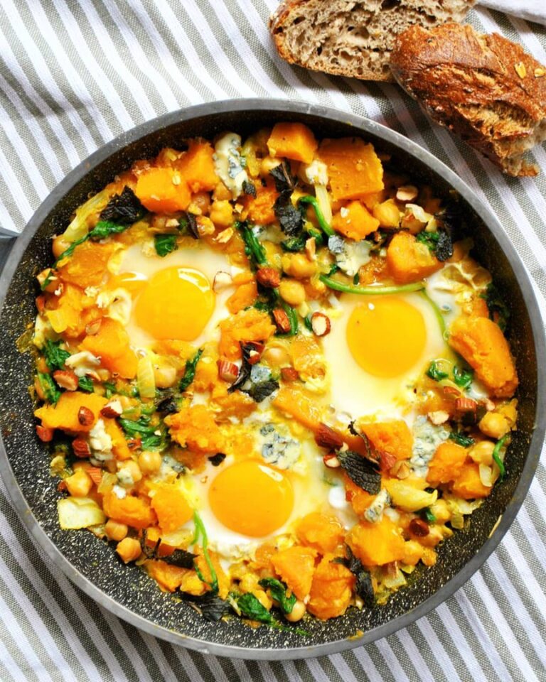 Shakshuka butternut et épinards
