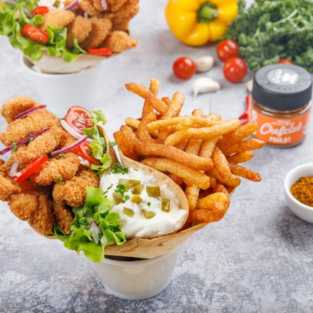 Nuggets frites à emporter