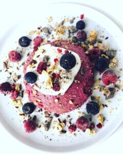 Oat pudding framboise coco vanille