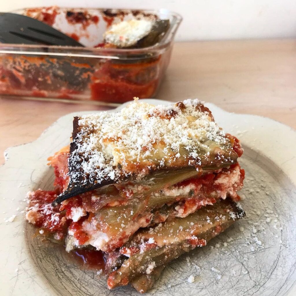 Gratin d’aubergine à la ricotta