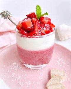 Chia pudding framboise sirop d&rsquo;érable