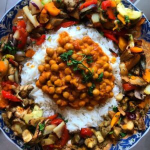 Curry de pois chiches et lait de coco