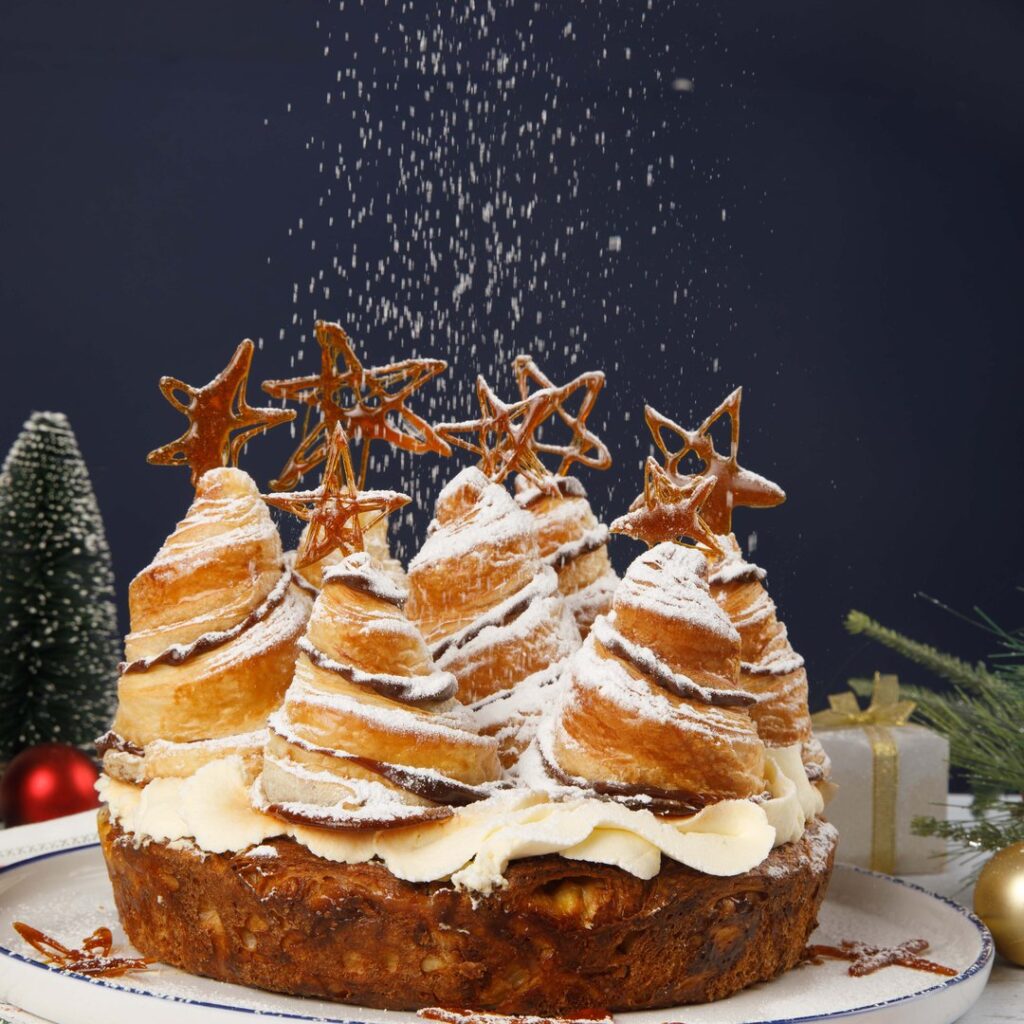 La forêt enneigée pommes caramel