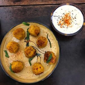 Boulettes aux aubergines et pois chiches