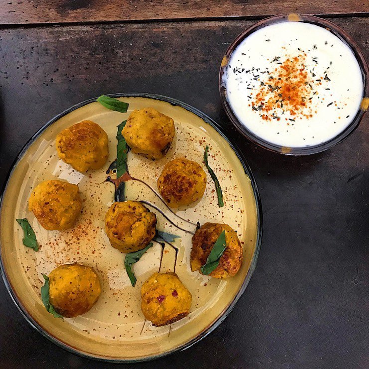 Boulettes aux aubergines et pois chiches