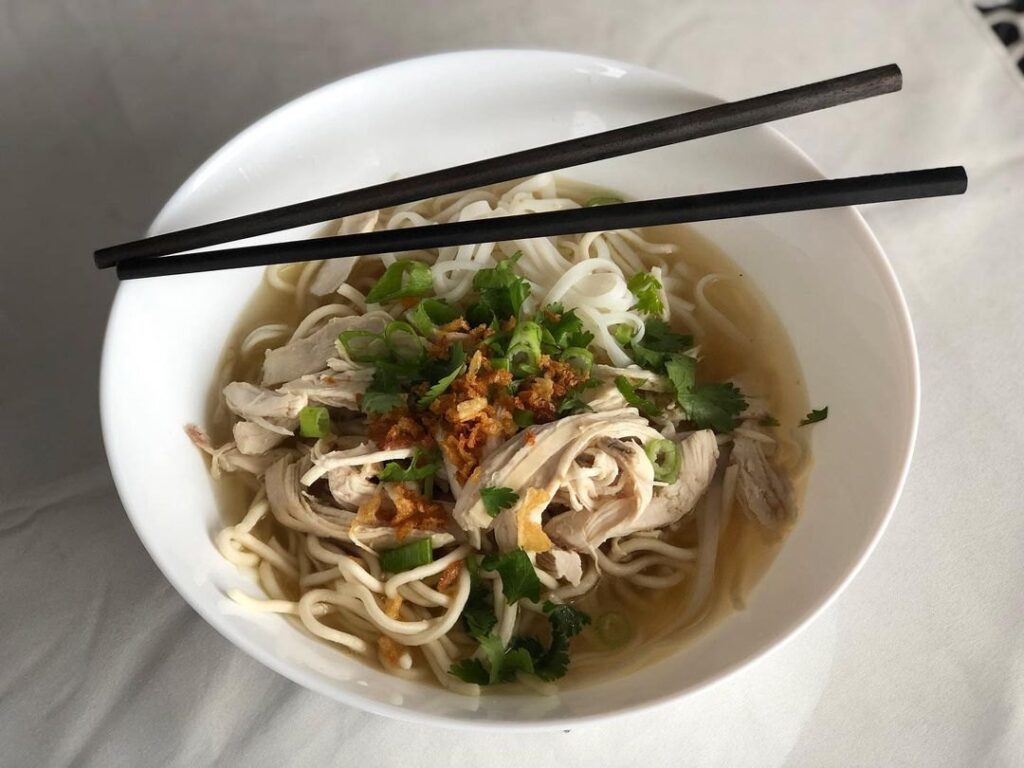 Soupe de nouilles au poulet