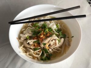 Soupe de nouilles au poulet