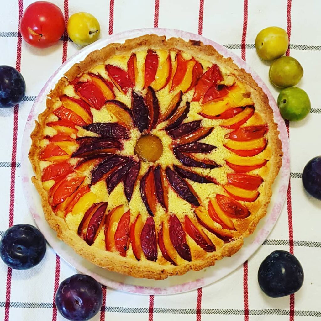 Tarte prunes amandes