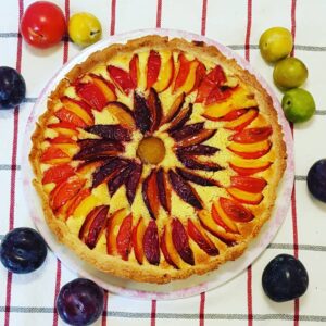 Tarte prunes amandes