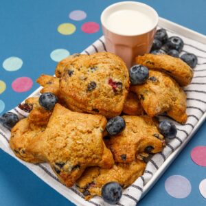 Les scones à la myrtille