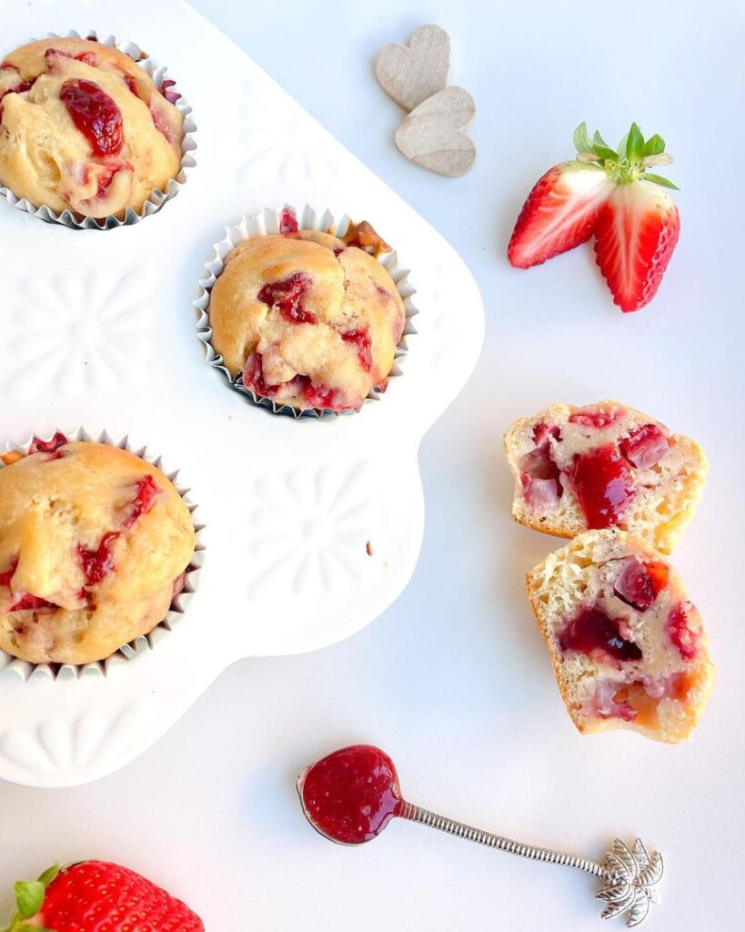 Muffins à la fraise