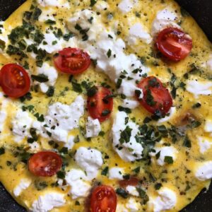 Frittata au chèvre