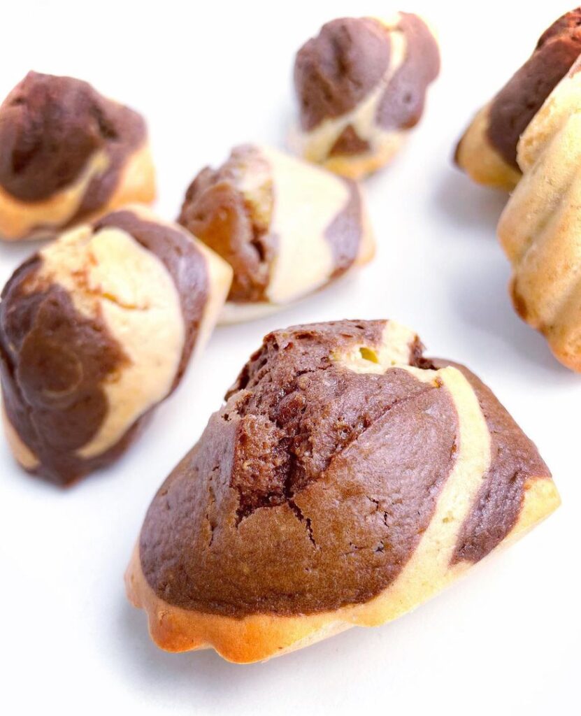 Madeleines marbrées maison