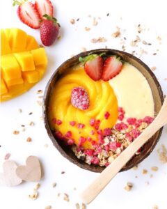 Yaourt bowl mangue framboise