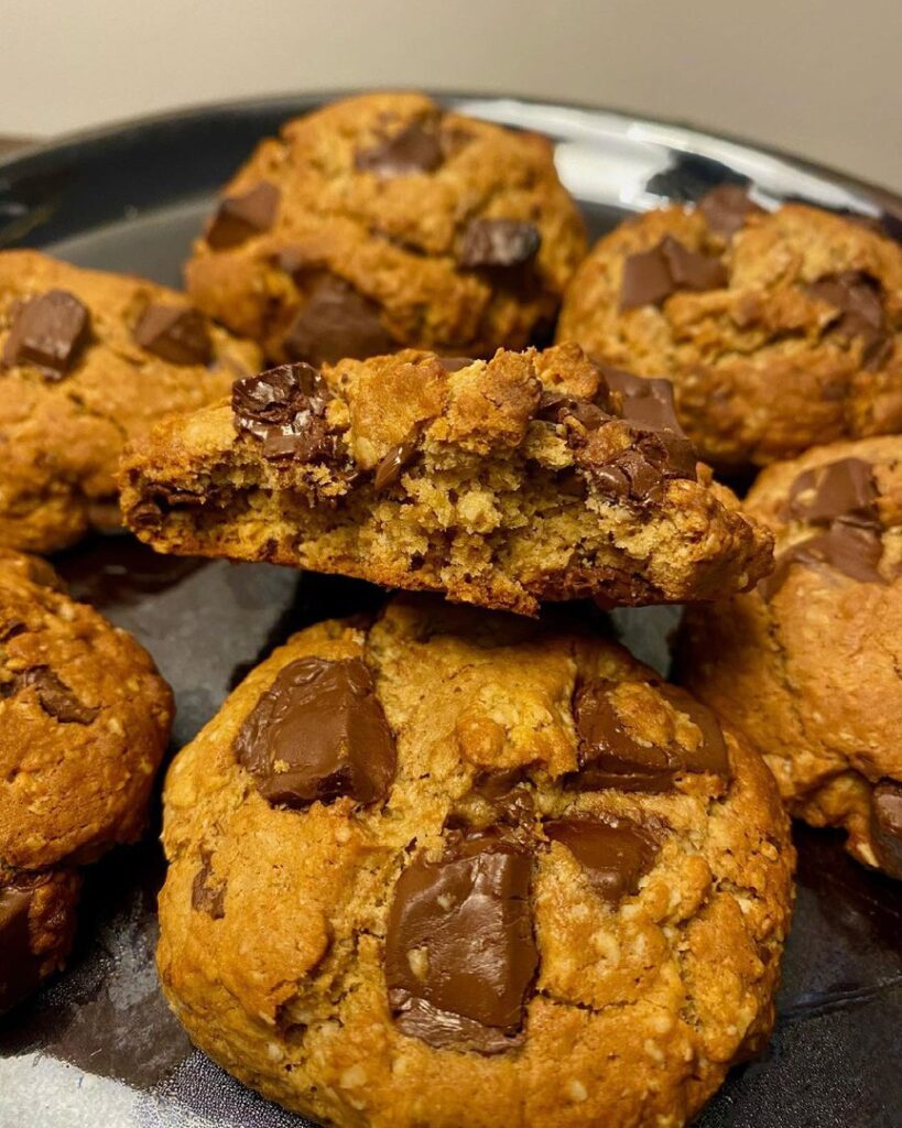 Cookies au chocolat et flocons d&rsquo;avoine