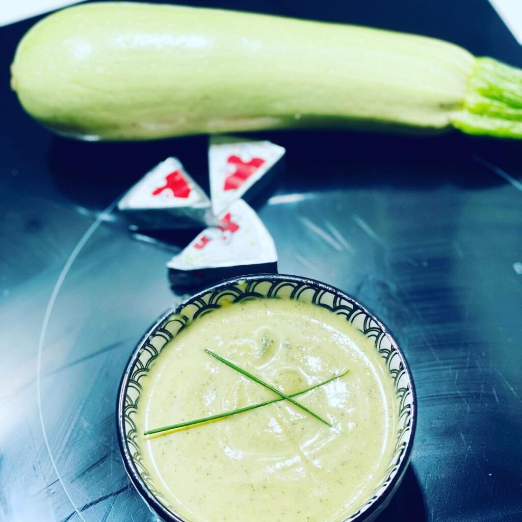 Velouté courgettes / vache qui rit
