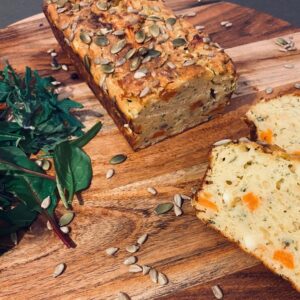Cake salé saumon chèvre et tomates séchées