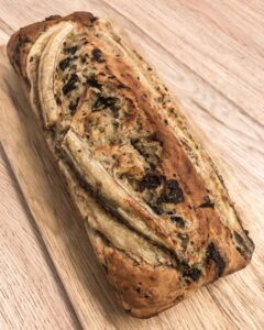 Banana bread au yaourt et chocolat