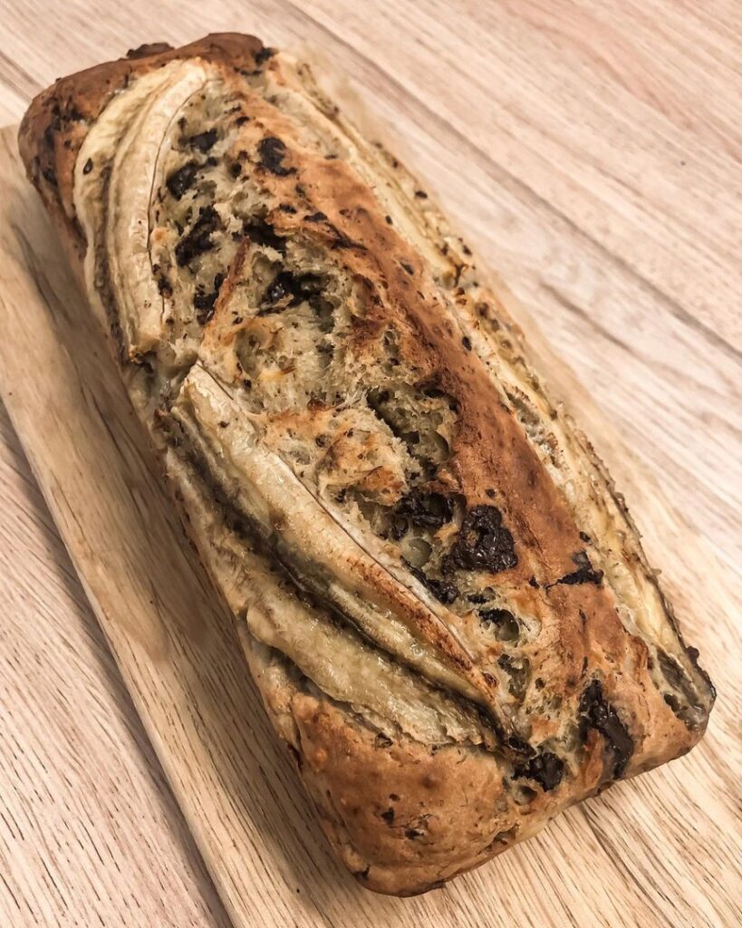 Banana bread au yaourt et chocolat
