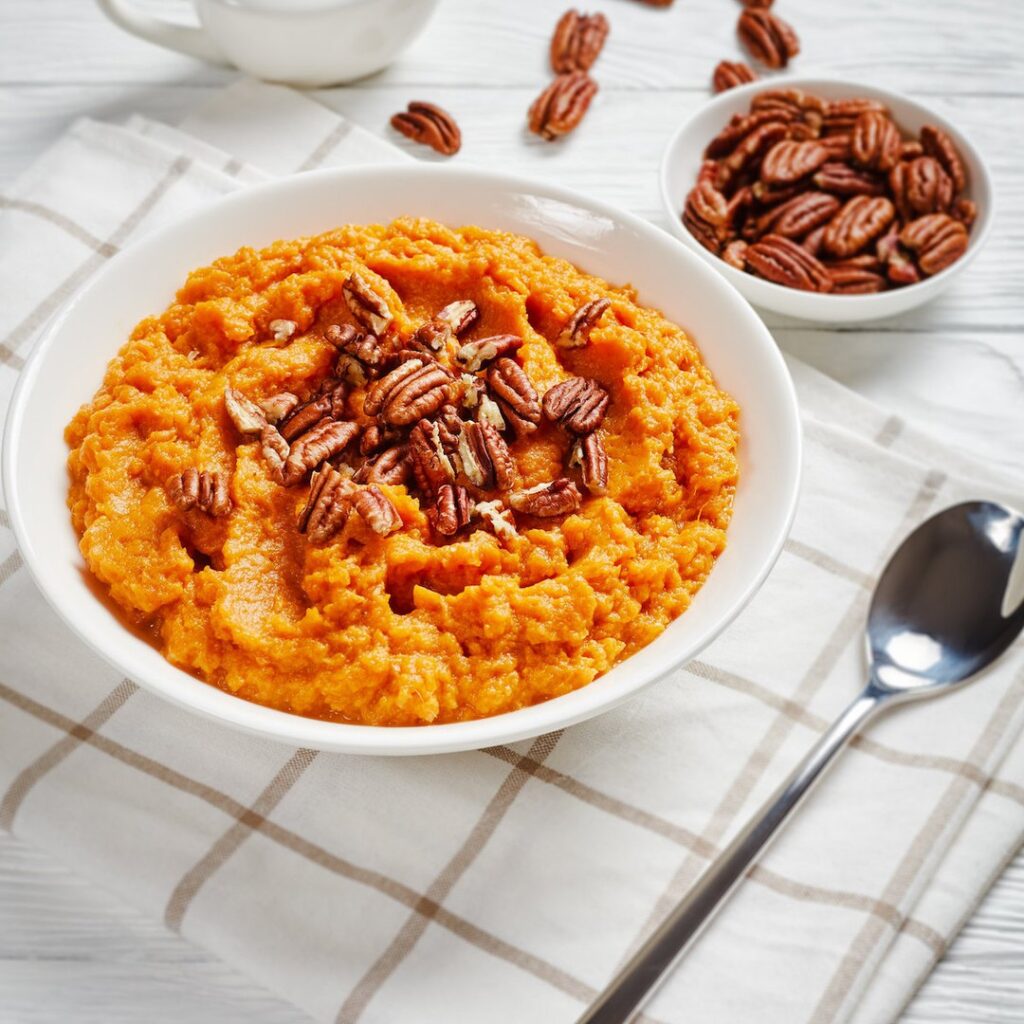 Purée de patates douces