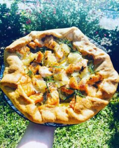 Tarte saumon/courgette