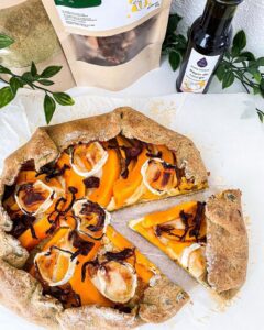 Tarte rustique potimarron et chèvre