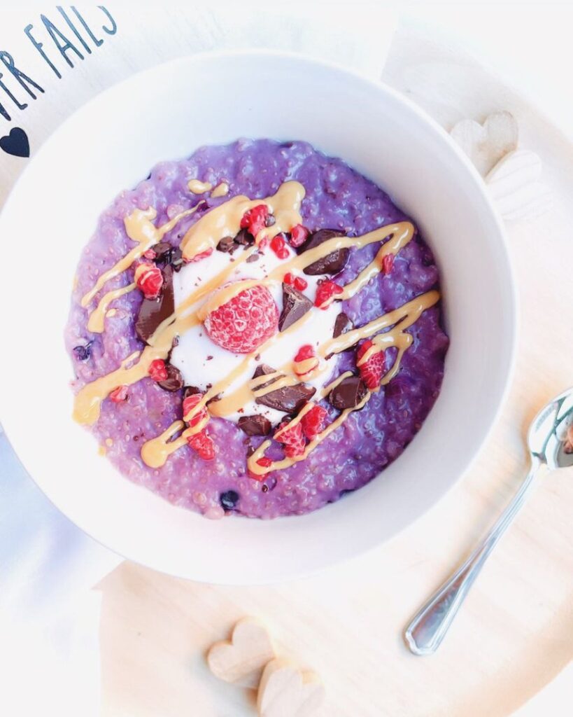 Porridge myrtille!!