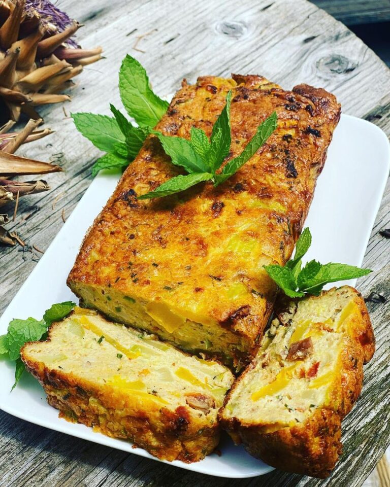 Cake aux courgettes et oignons