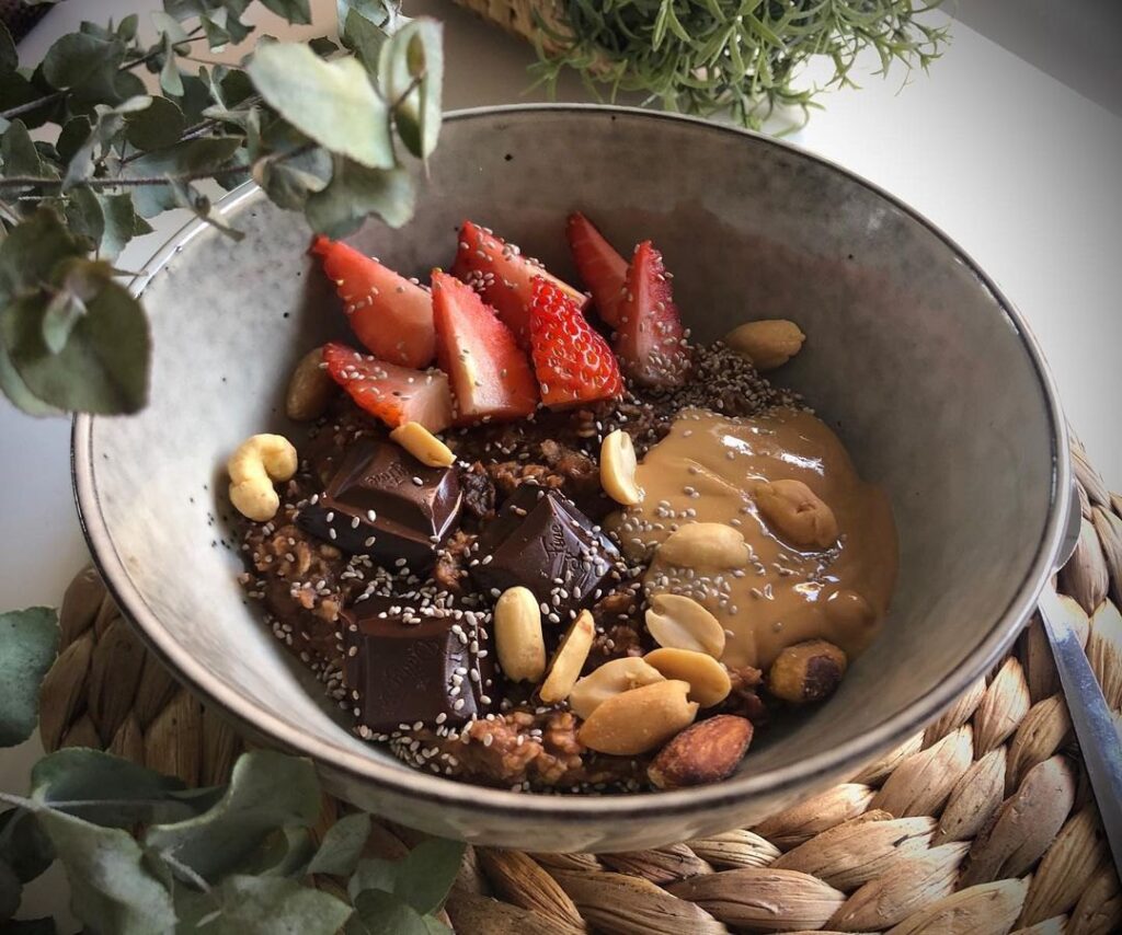 Porridge choco-banane