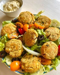 Falafels curry-feta
